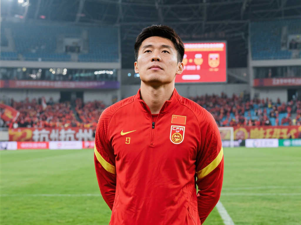 他正在一步